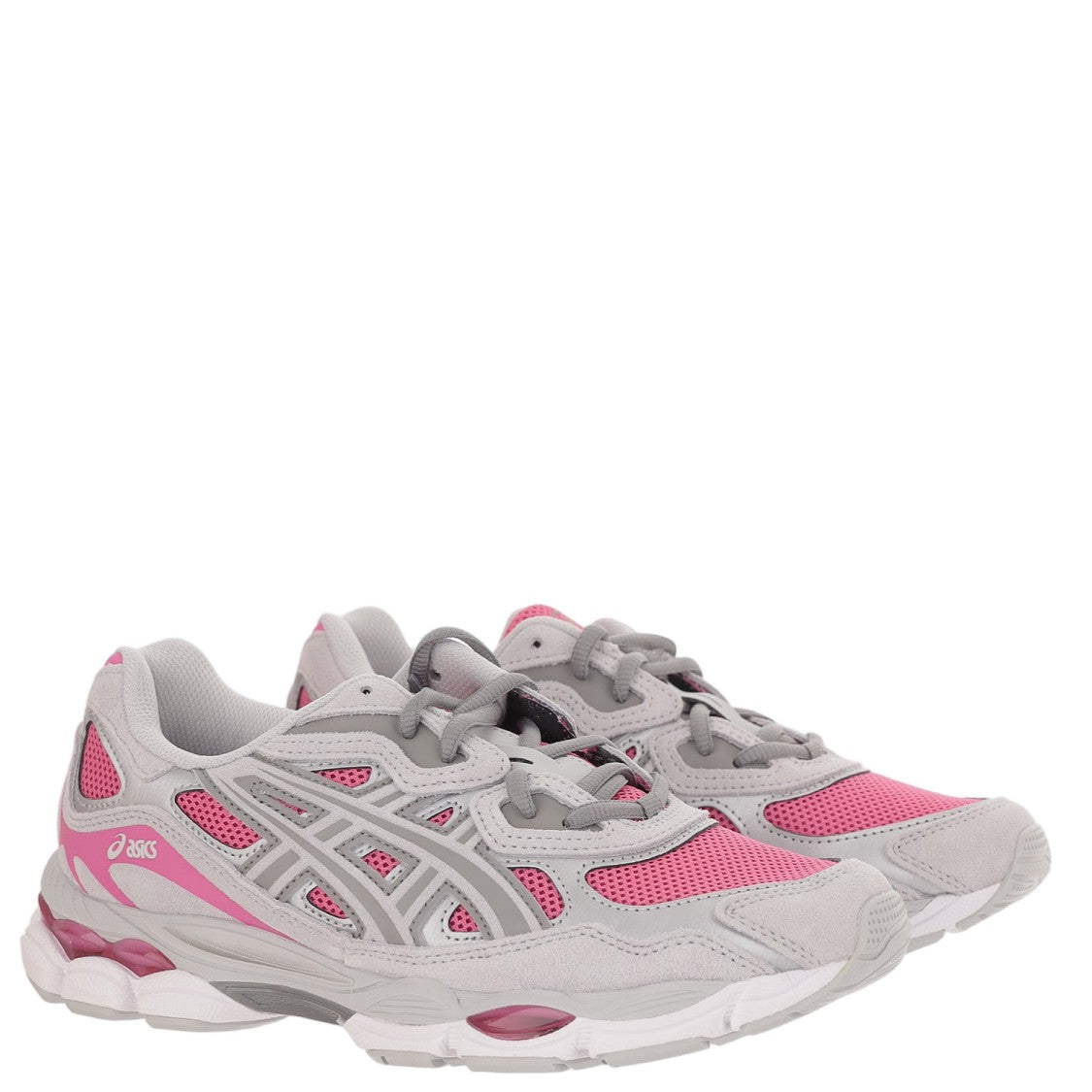 Asics Gel-Design Sneakers With Leather-Mesh Composition And Cushioning Inserts