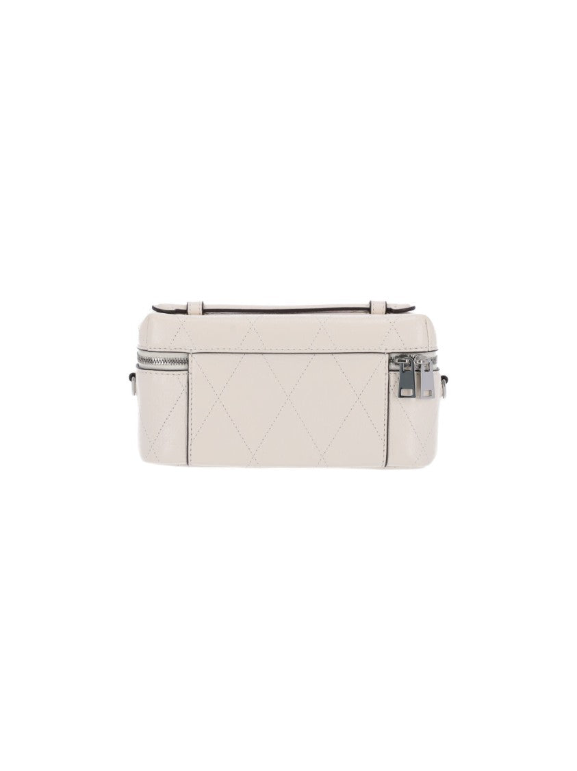 Tory Burch Cream Charlie Calfskin Vanity Bag
