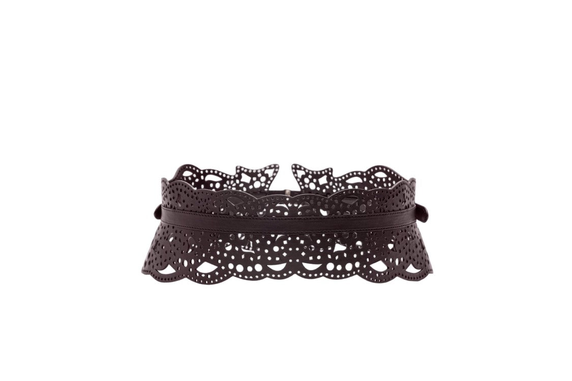 Saiid Kobeisy Perforated Leather Belt
