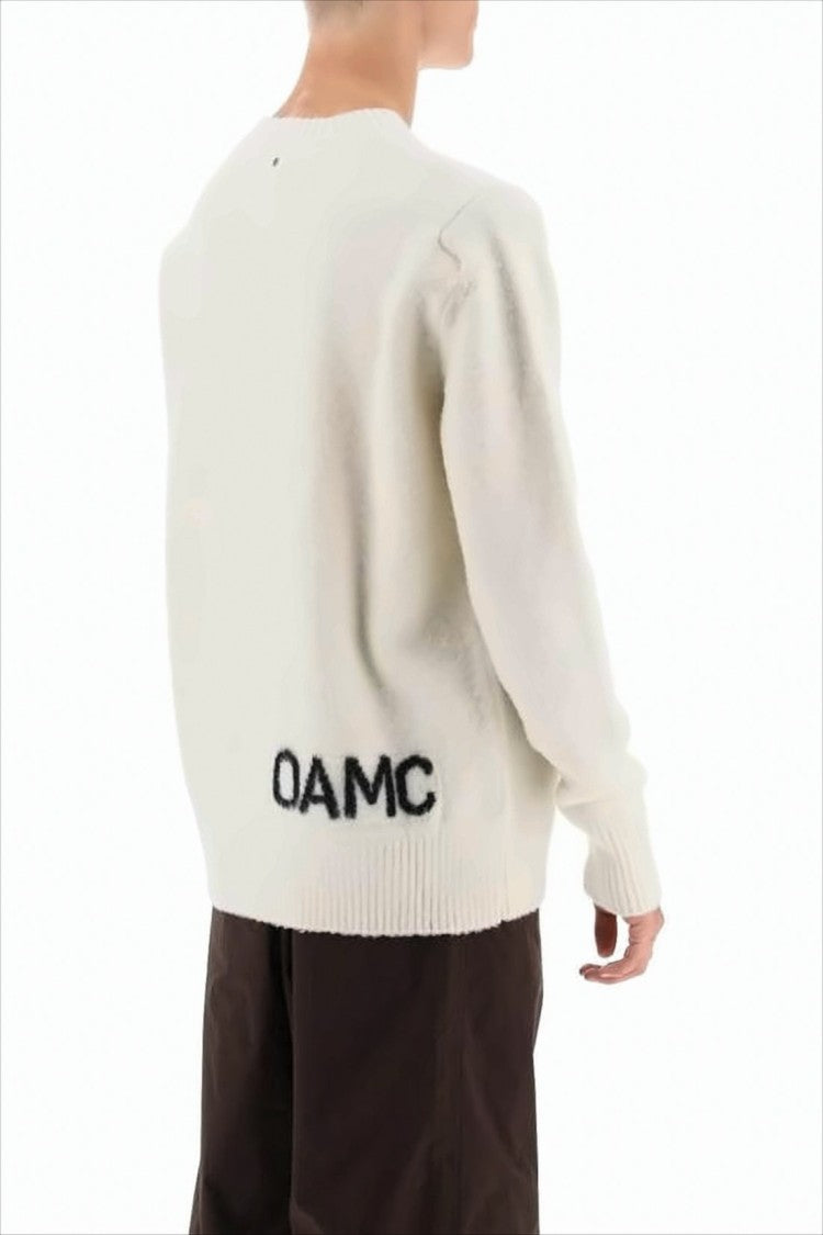Oamc Relaxed-Fit Wool Sweater With Ribbed Details