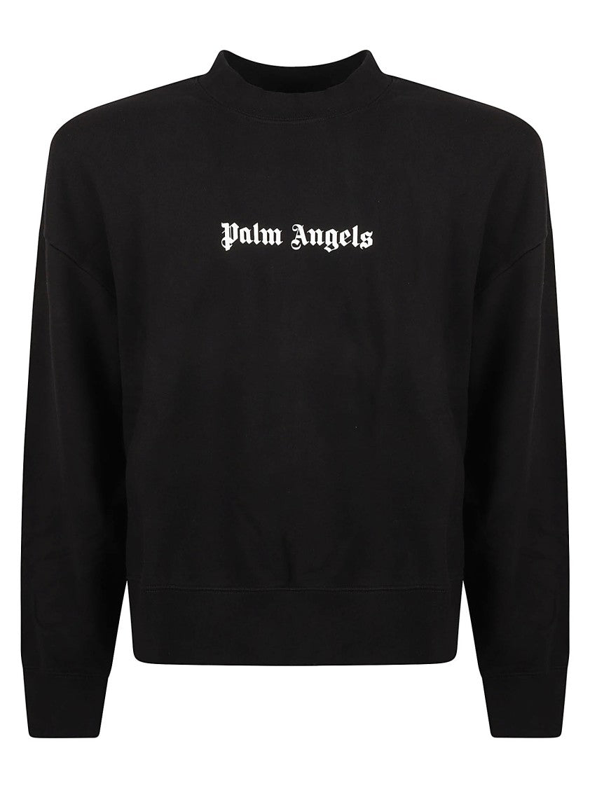 Palm Angels Relaxed Fit Black Sweater