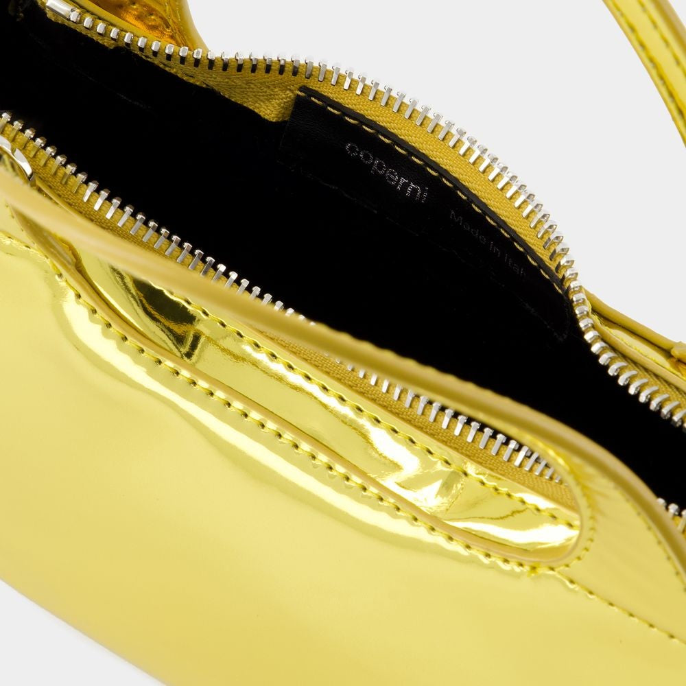 Coperni Metallic Micro Baguette Swipe Bag - Synthetic - Gold