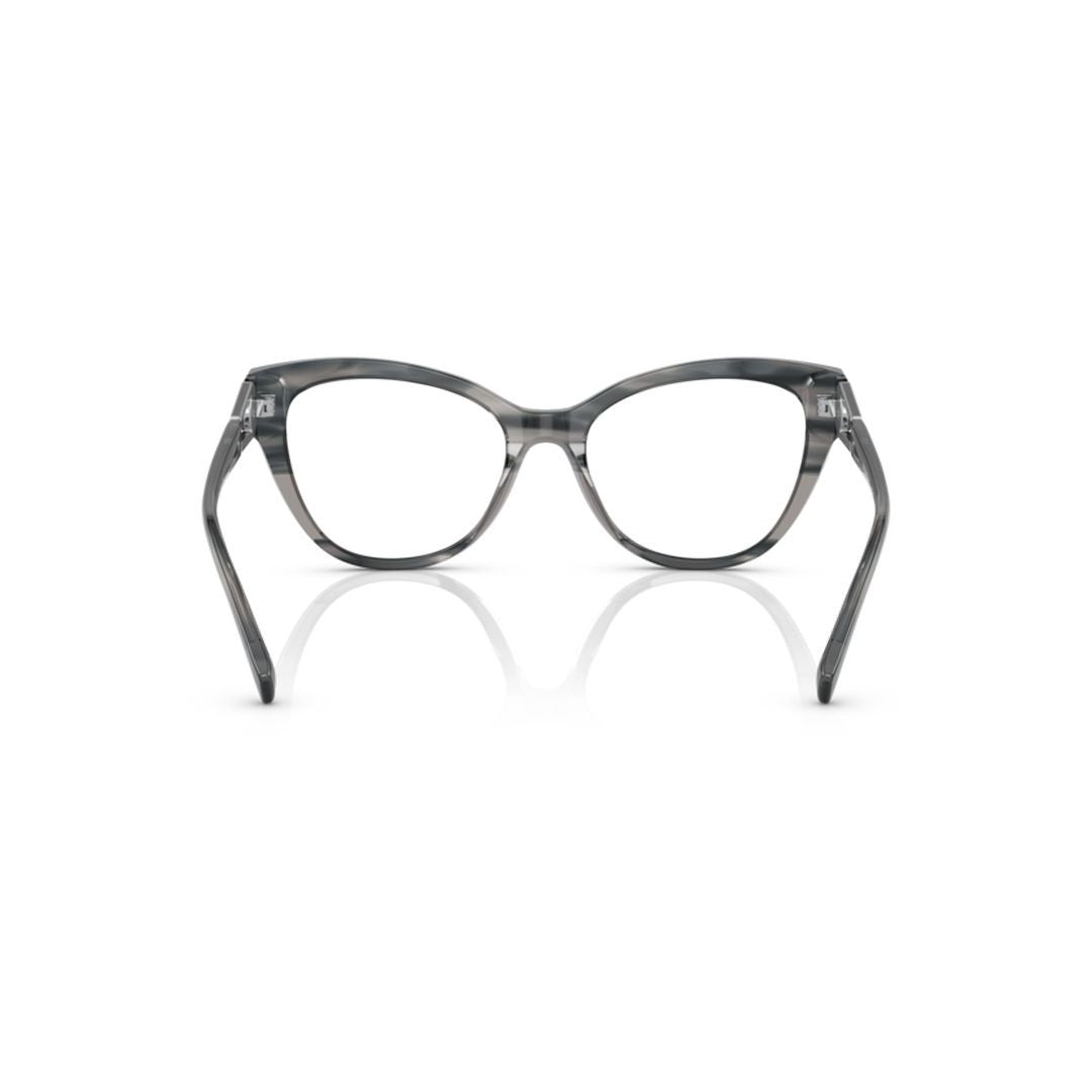Emporio Armani 3212 Vista Translucent Grey Acetate Cat-Eye Eyeglasses