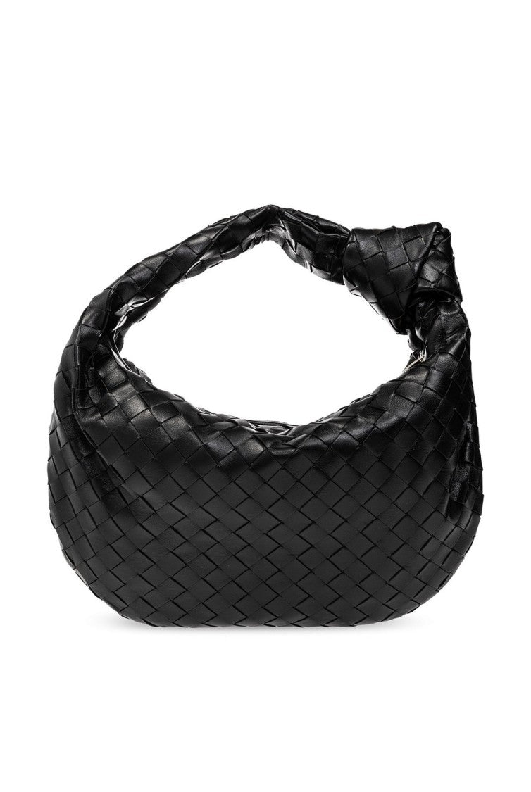 Bottega Veneta Woven Black Leather Tote Bag