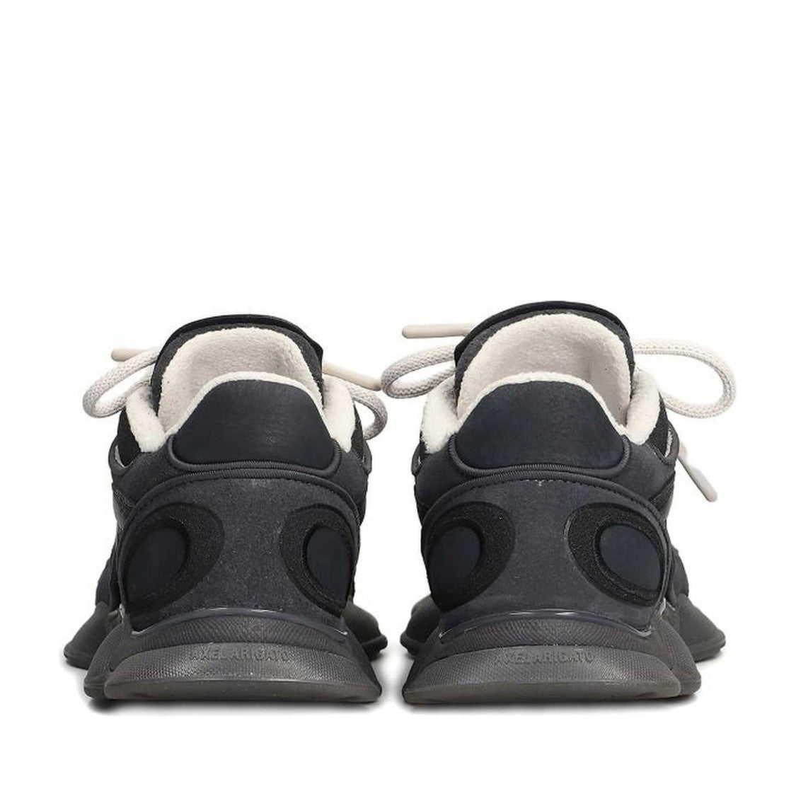 Axel Arigato Black Eris Textured Panels Contrasting Laces Sneakers