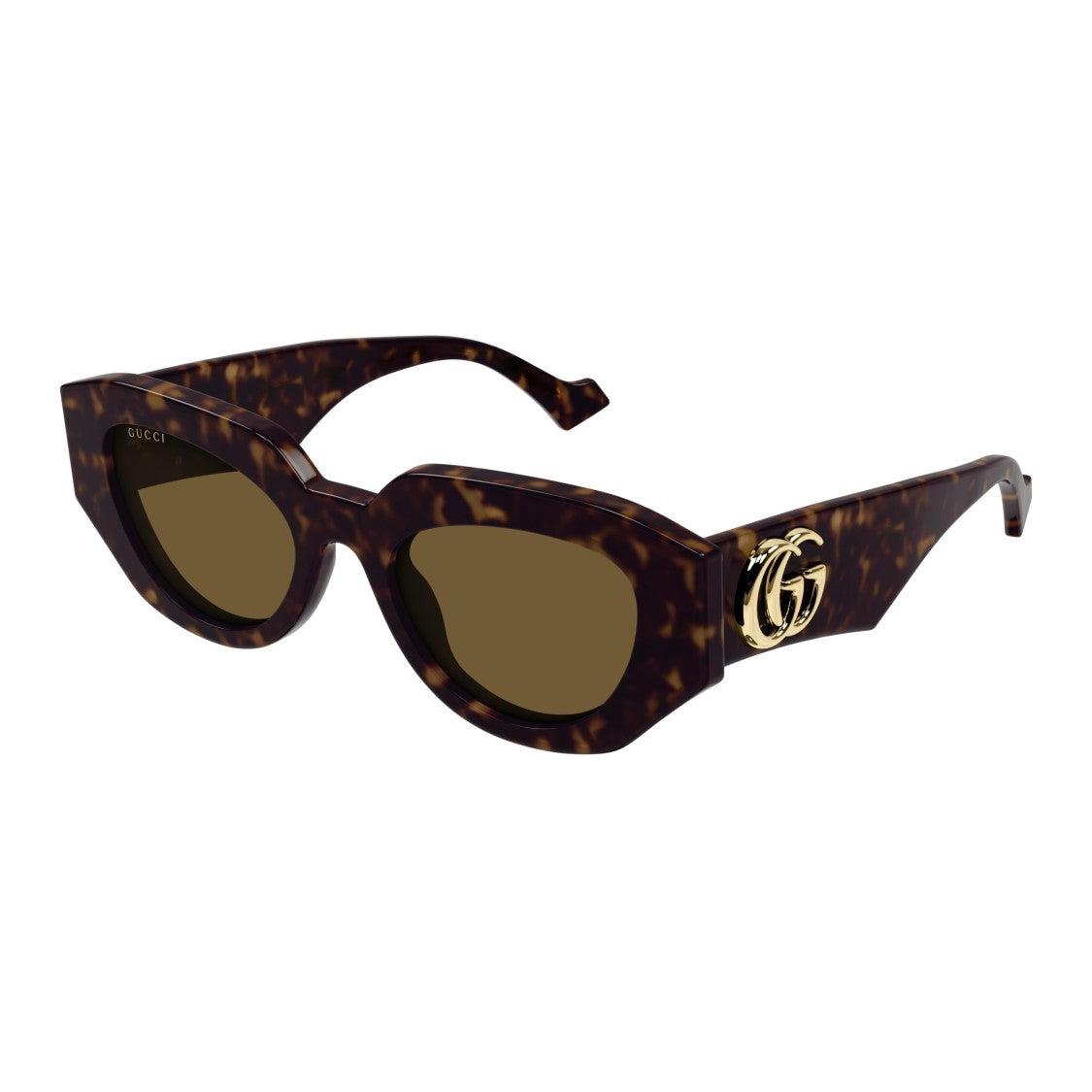 Gucci Gg1421s Oversized Tortoiseshell Cat-Eye Sunglasses