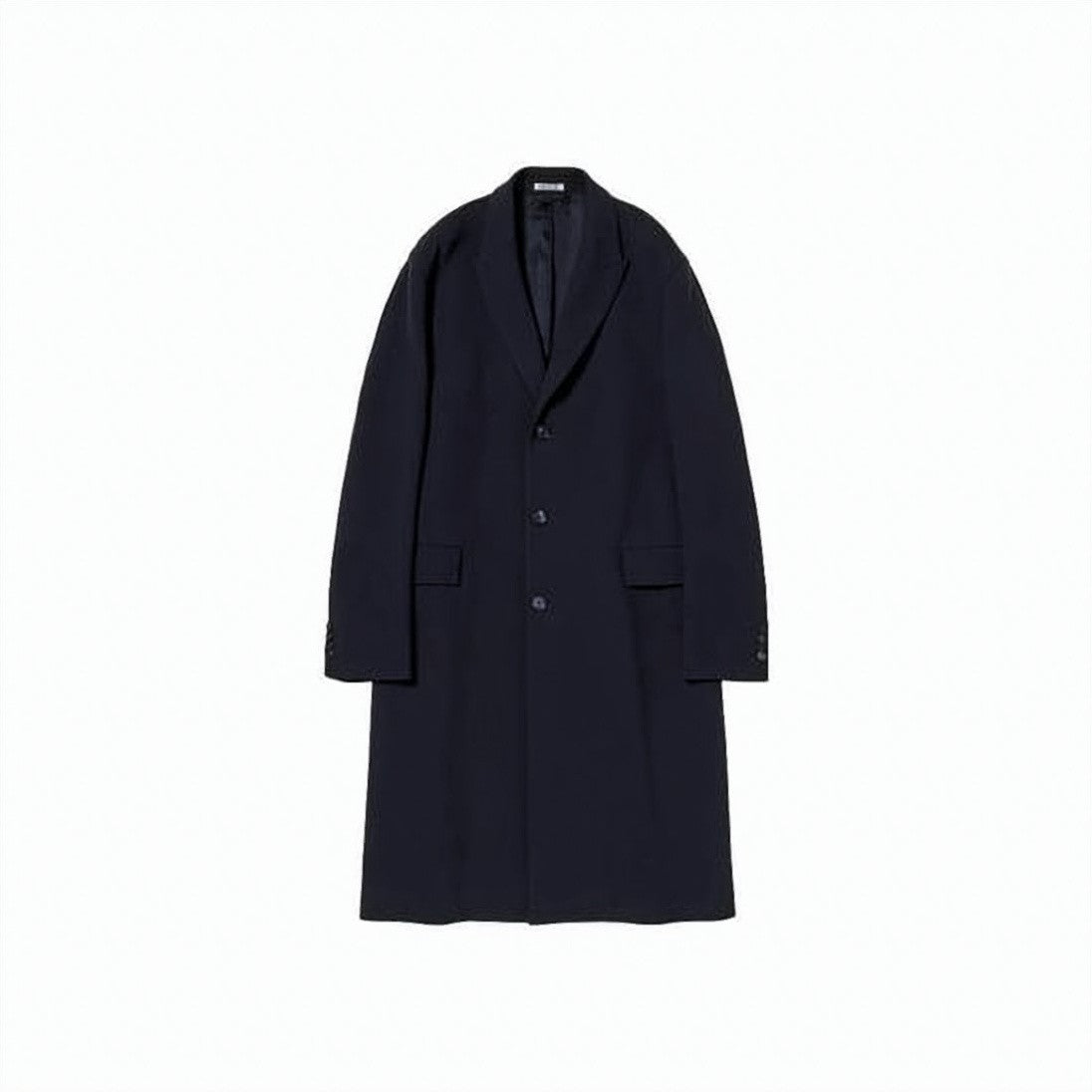 Auralee Long Tailored Blue Coat
