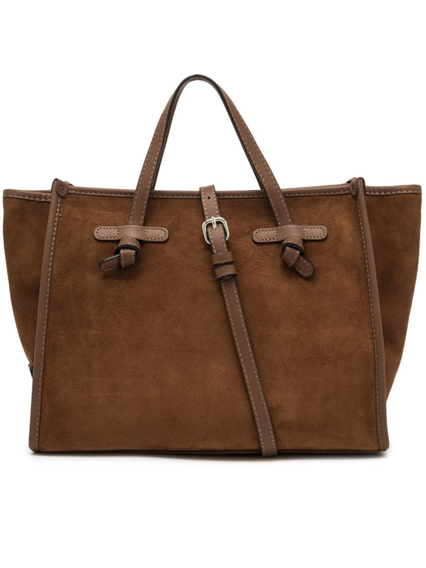 Gianni Chiarini Miss Marcella 32 Brown Suede Tote