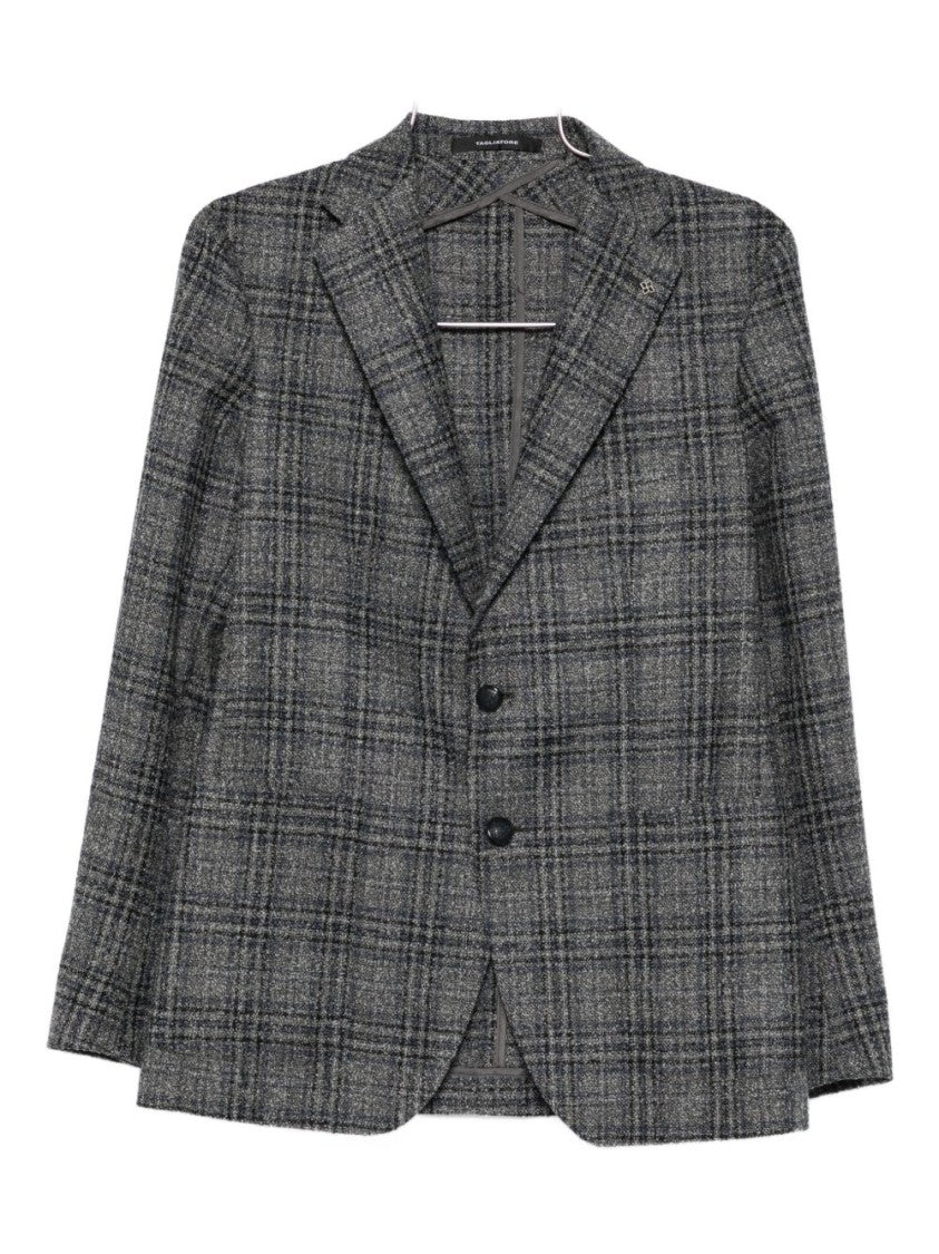 Tagliatore Plaid Tailored Jacket With Notch Lapels