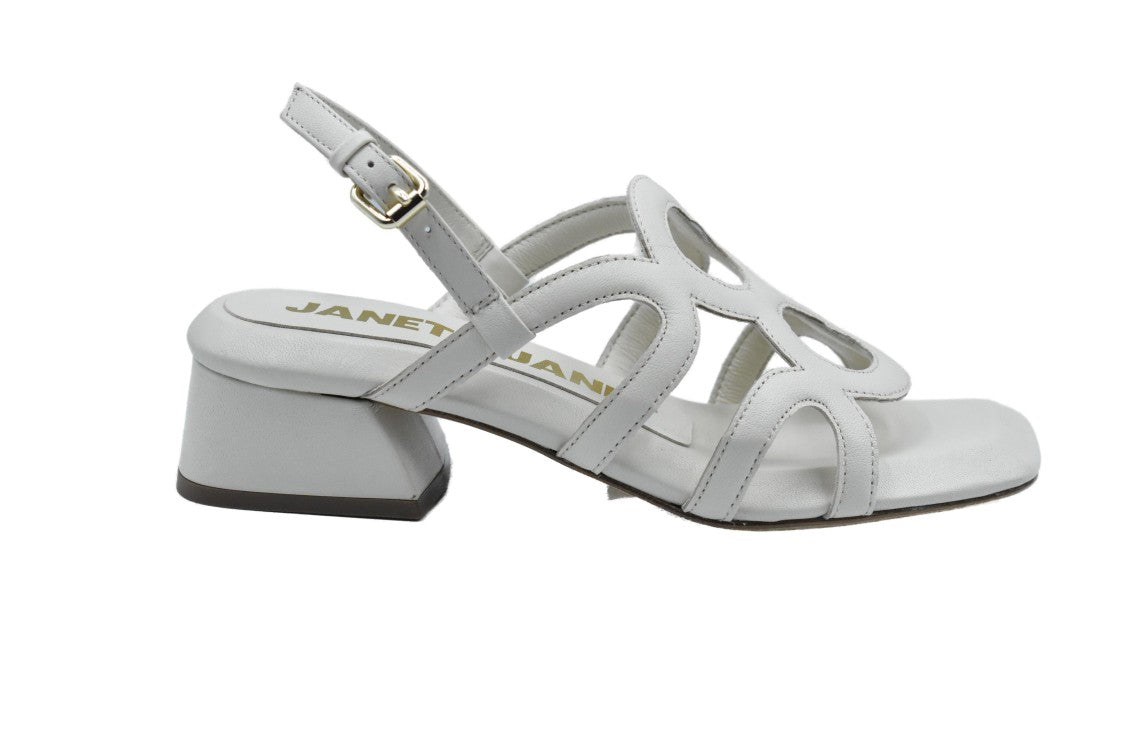 Janet & Janet Cut-Out Design Sandals With Elegant Thin Straps