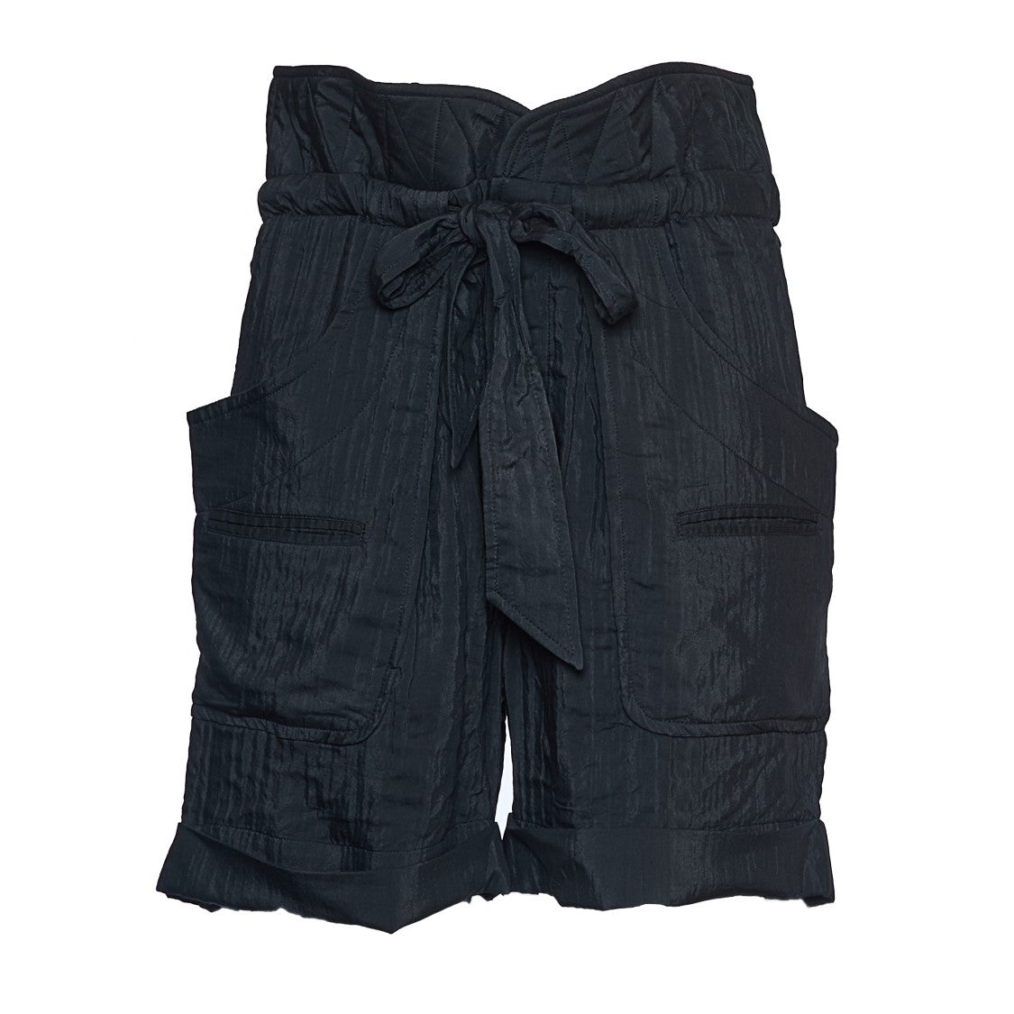 Isabel Marant Relaxed Fit Sereni Shorts With Crumpled Texture