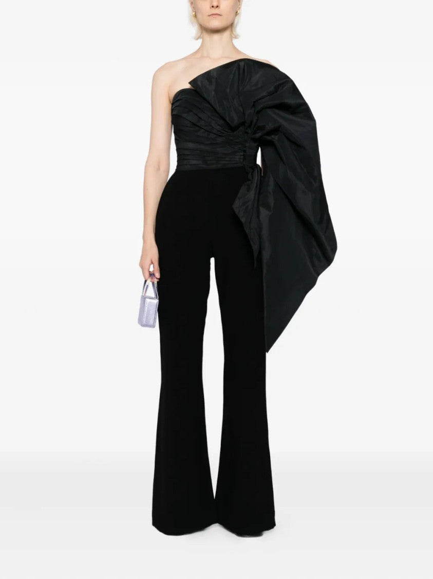 Saiid Kobeisy Jumpsuit With Voluminous Taffeta Bow