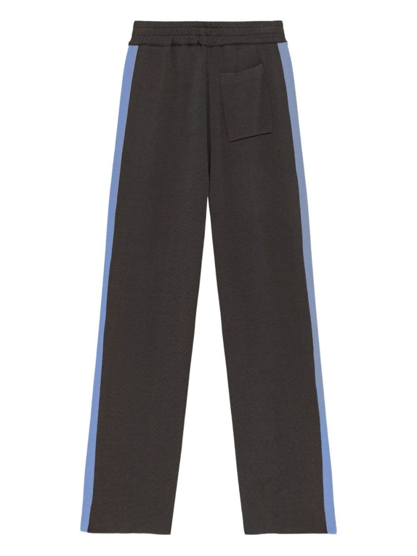 Autry Relaxed-Fit Joggers With Light Blue Side Stripes
