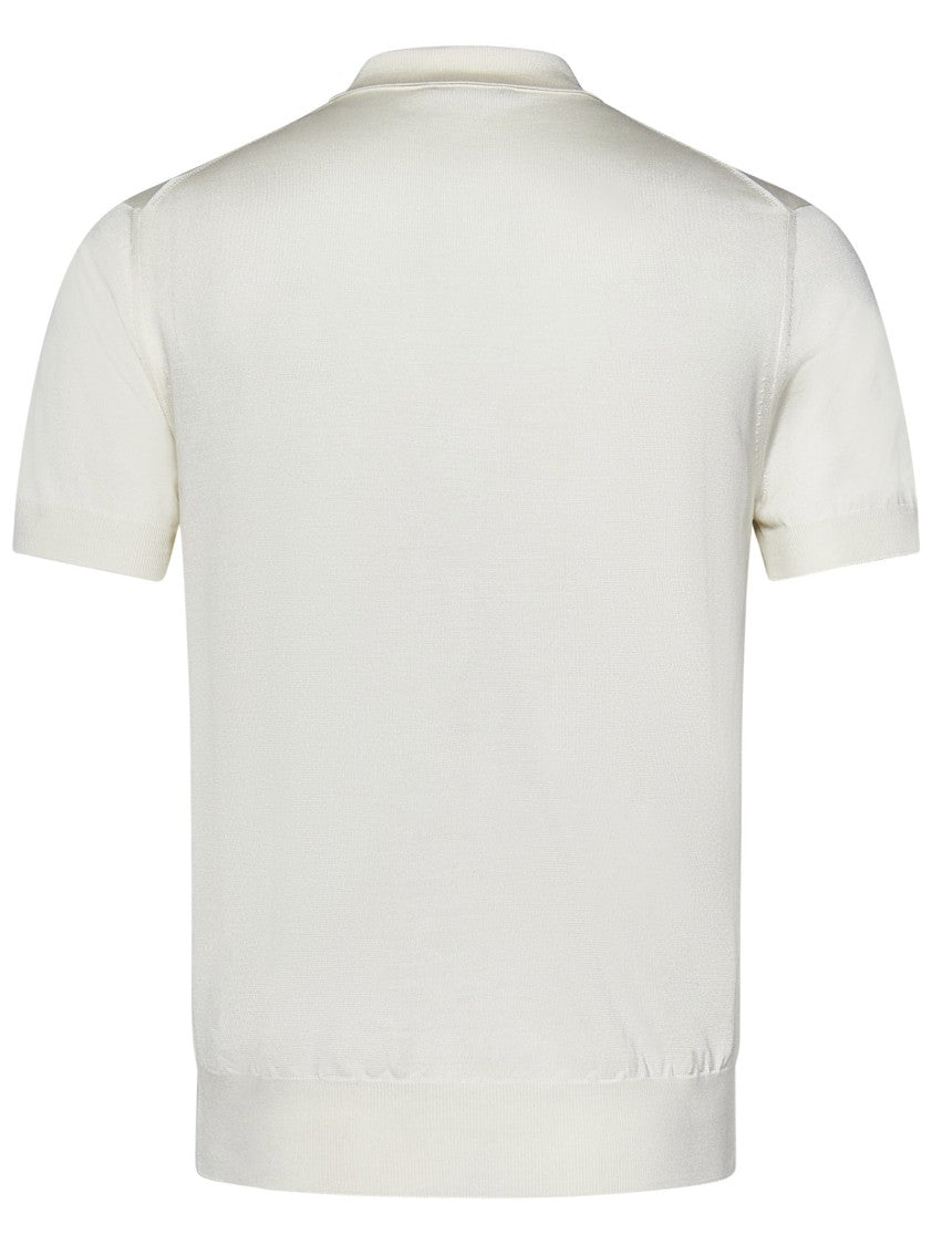 Tom Ford Short-Sleeved Polo Shirt In Silk-Viscose Blend