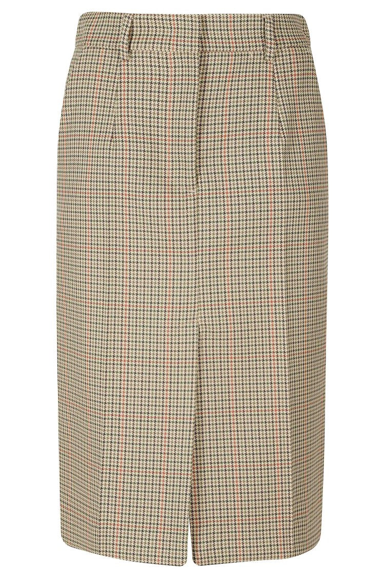 Tela Multicolored Houndstooth A-Line Skirt