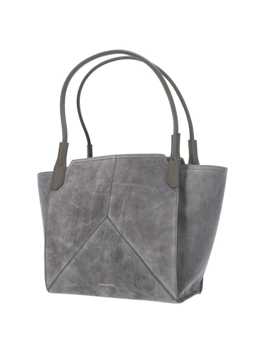 Victoria Beckham Structured Grey Bag With Minimalist Design