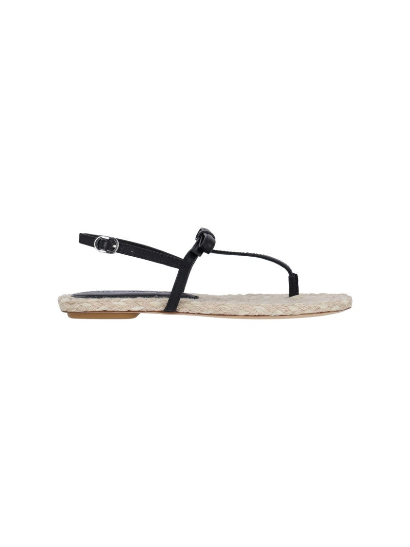 Stuart Weitzman Felicity' Espadrille Sandals – Black
