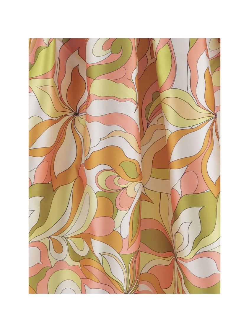 Lunatica Milano Multicolor Fantasy Print Flared Skirt
