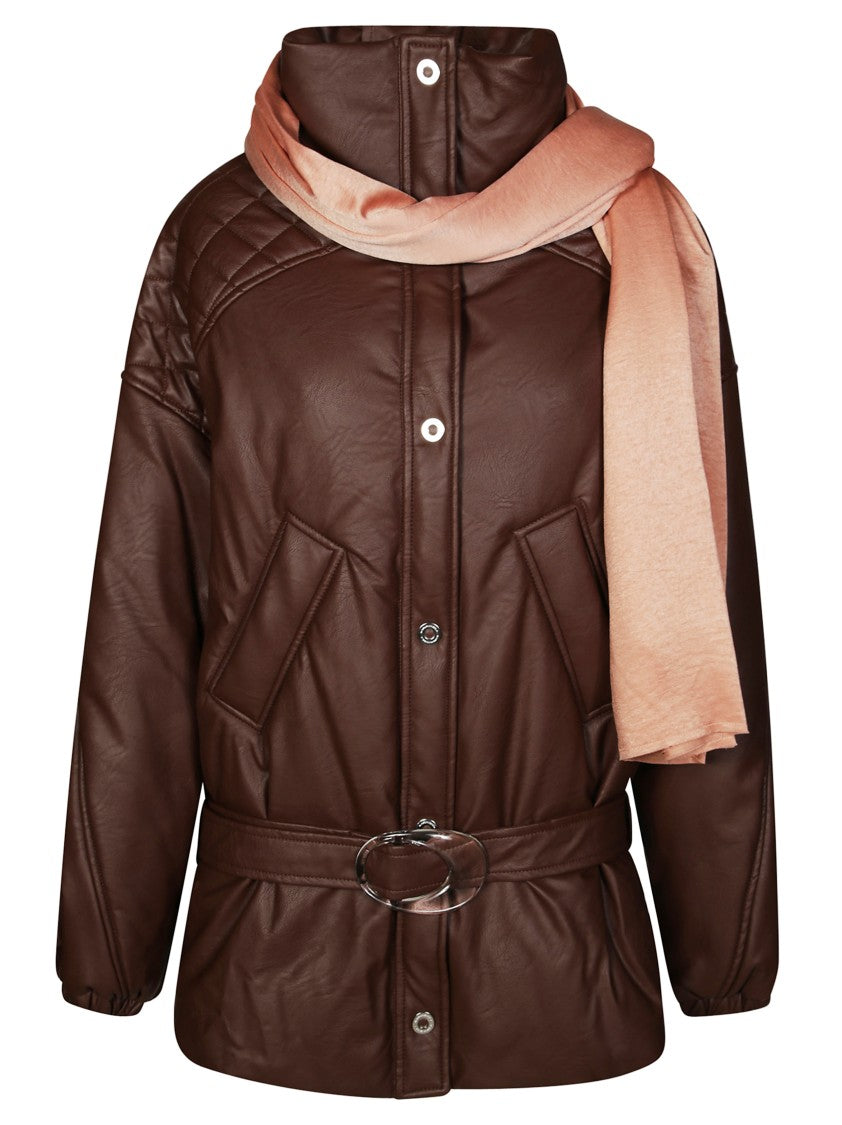 Marbell Eco-Friendly Black Leather Look Jacket