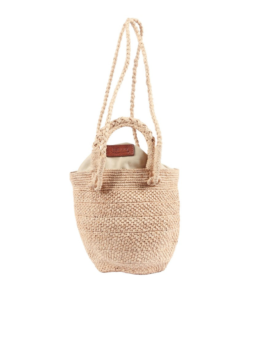 Ibeliv Tea Textured Raffia Tote Bag