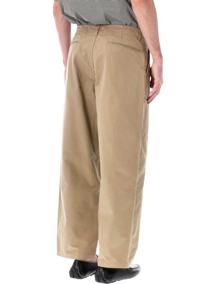 Still By Hand Pleated Chinos With Relaxed Silhouette And Classic Waistband