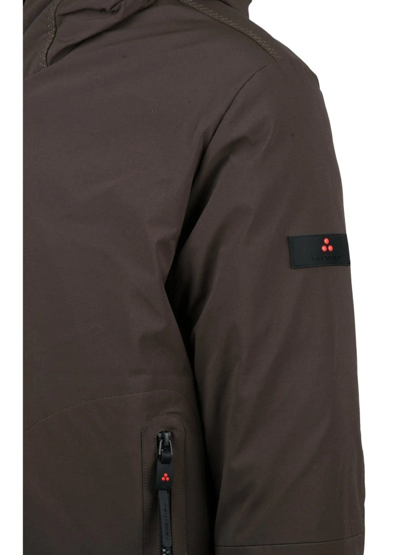 Peuterey Forest Green Loge Hooded Padded Coat
