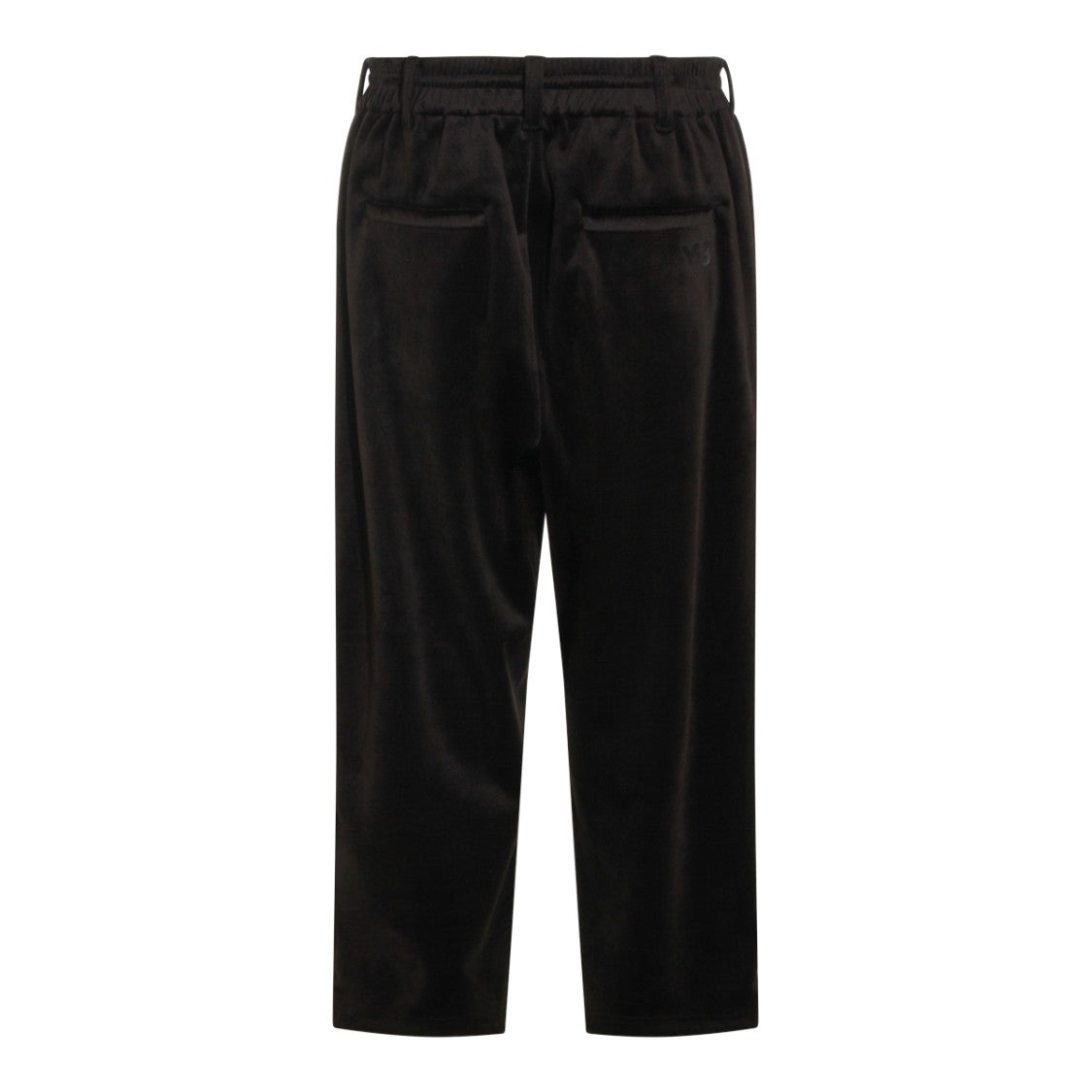 Y-3 Wide Leg Trousers With Elasticated Waistband And Minimalist Design