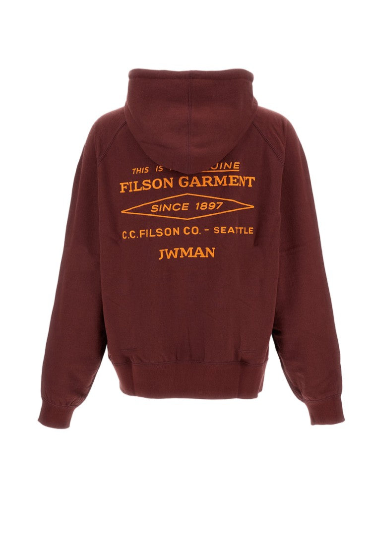 Junya Watanabe Oversized Hooded Sweatshirt With Double-Sided Design And Embroidered Accents