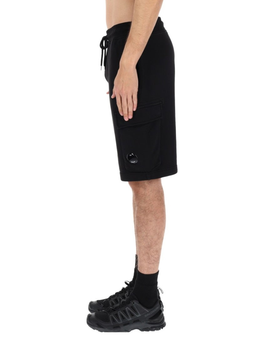 C.P. Company Sweatbermuda Cargo Elastic Drawstring Cotton Shorts