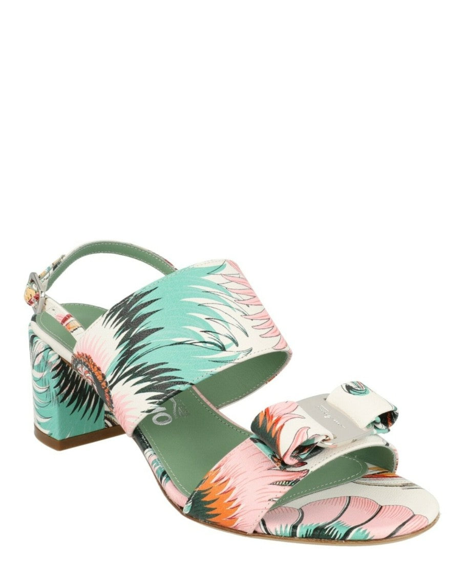 Ferragamo Giulia Leather Sandals - Narrow Width