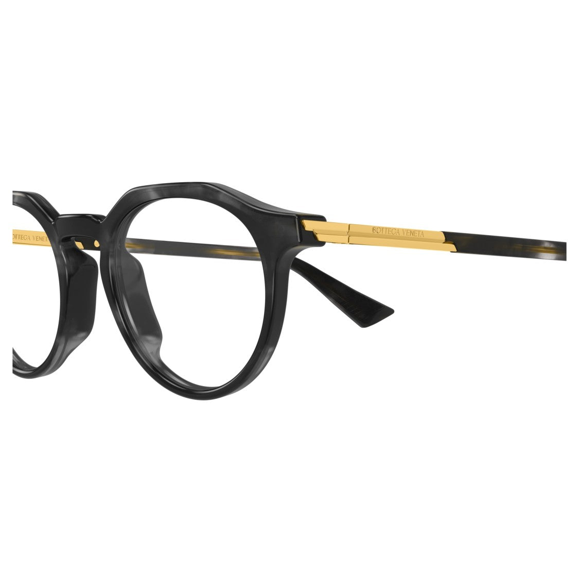 Bottega Veneta Bv1263o Round Tortoiseshell Acetate Eyeglasses