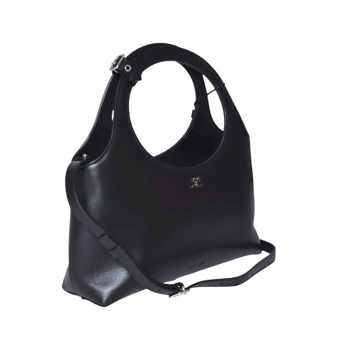 Courrèges Black Leather Holy Day Bag