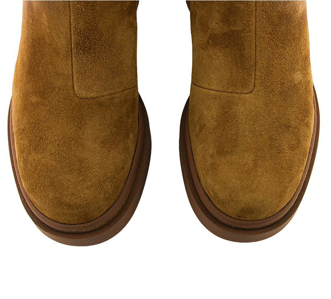 Roberto Festa Warm Brown Suede Ankle Boots