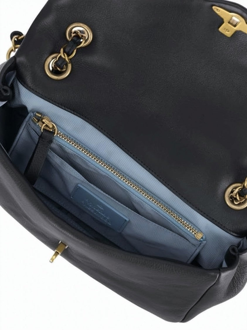 Vivienne Westwood Rectangular Leather Clutch With Gold Emblem