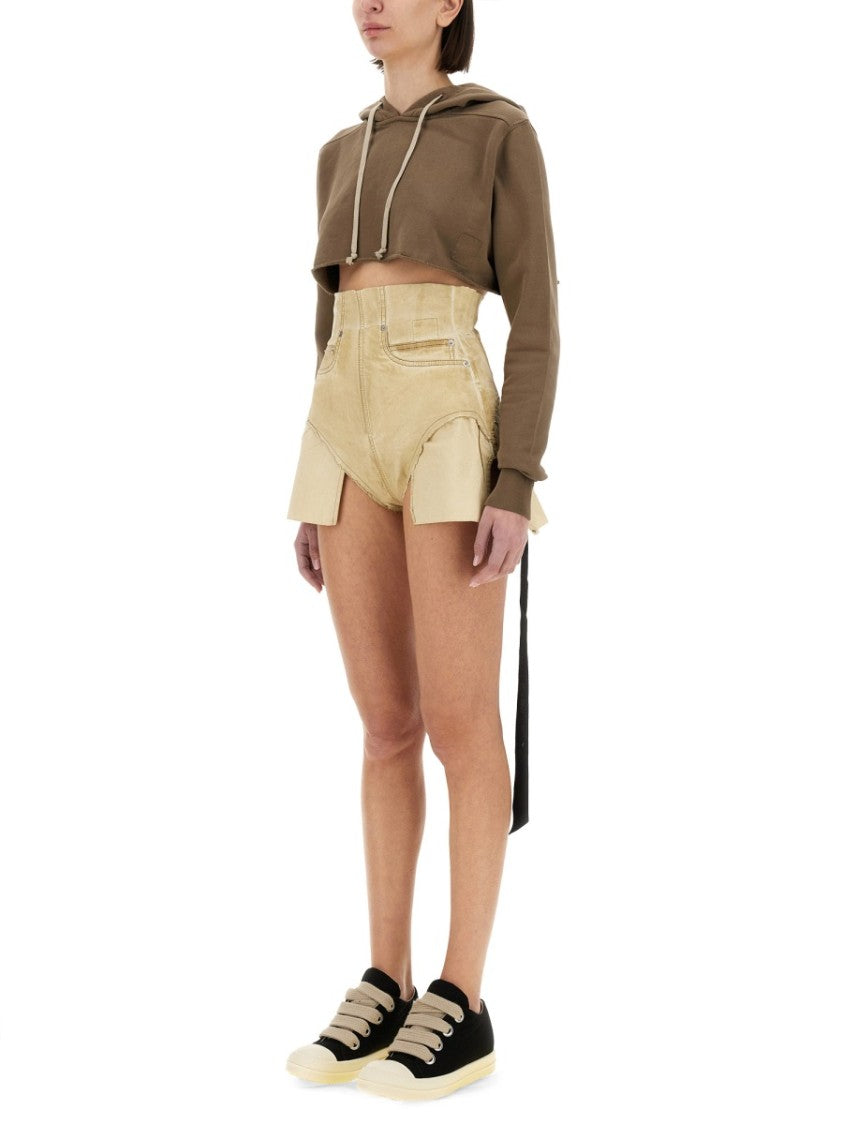 Drkshdw By Rick Owens Cropped Sweatshirt