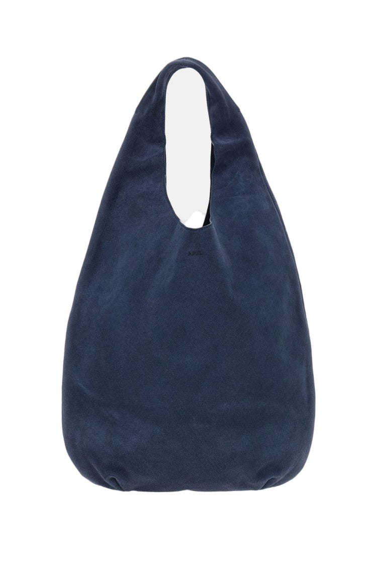 A.P.C. Blue Suede Le Neige Tote Bag
