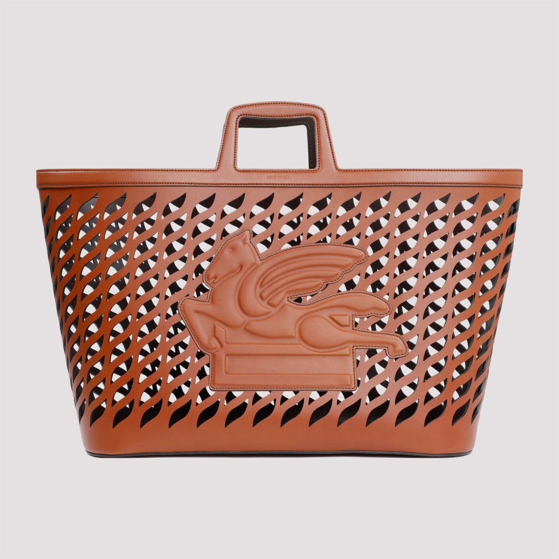 Etro Brown Pegaso Magazine Rack
