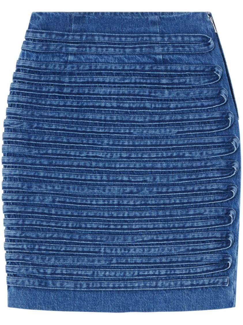 Versace Indigo Blue High Waist Denim Skirt