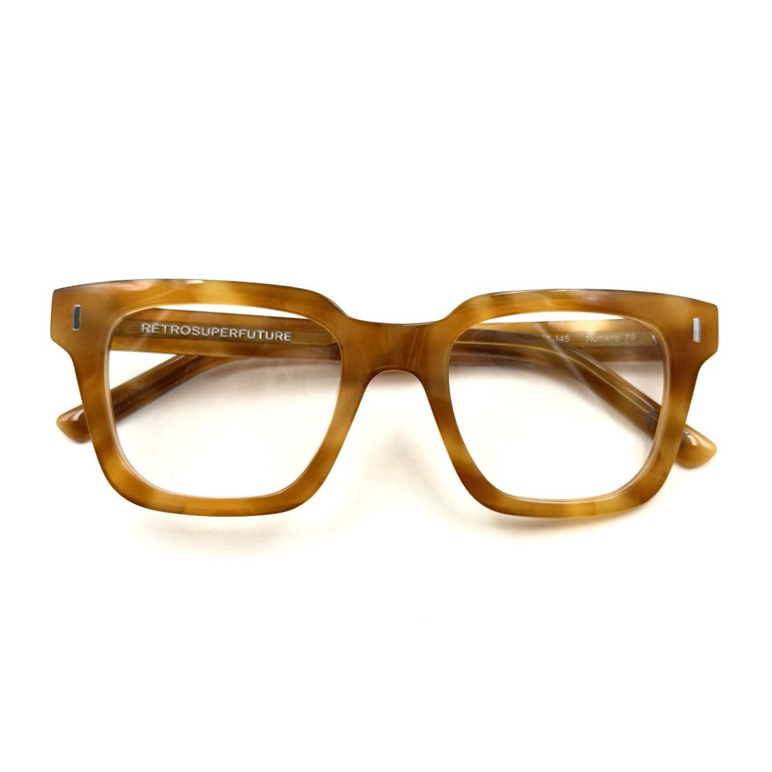Retrosuperfuture Havana Numero 79 3627 Square Acetate Eyeglasses