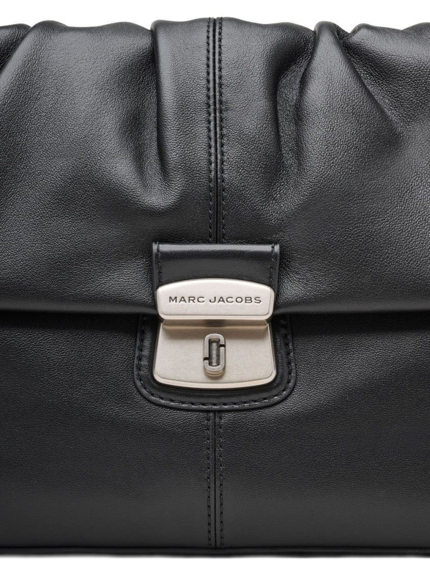 Marc Jacobs Gathered Flap Closure Leather Messenger Bag