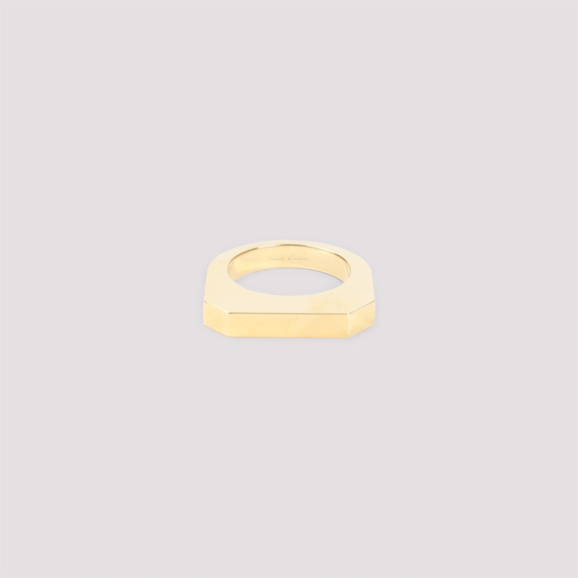 Rick Owens Gold Pleated Metallic Hollywood Ring