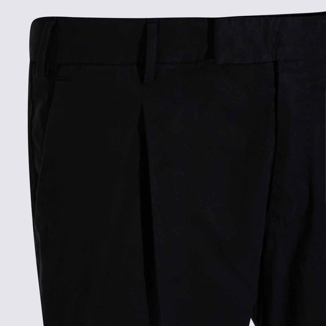 Pt Torino Tailored Black Trousers With Subtle Pleats And Refined Finish