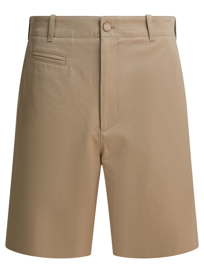 Givenchy Mid-Rise Cotton Chino Shorts With Couture Stitching