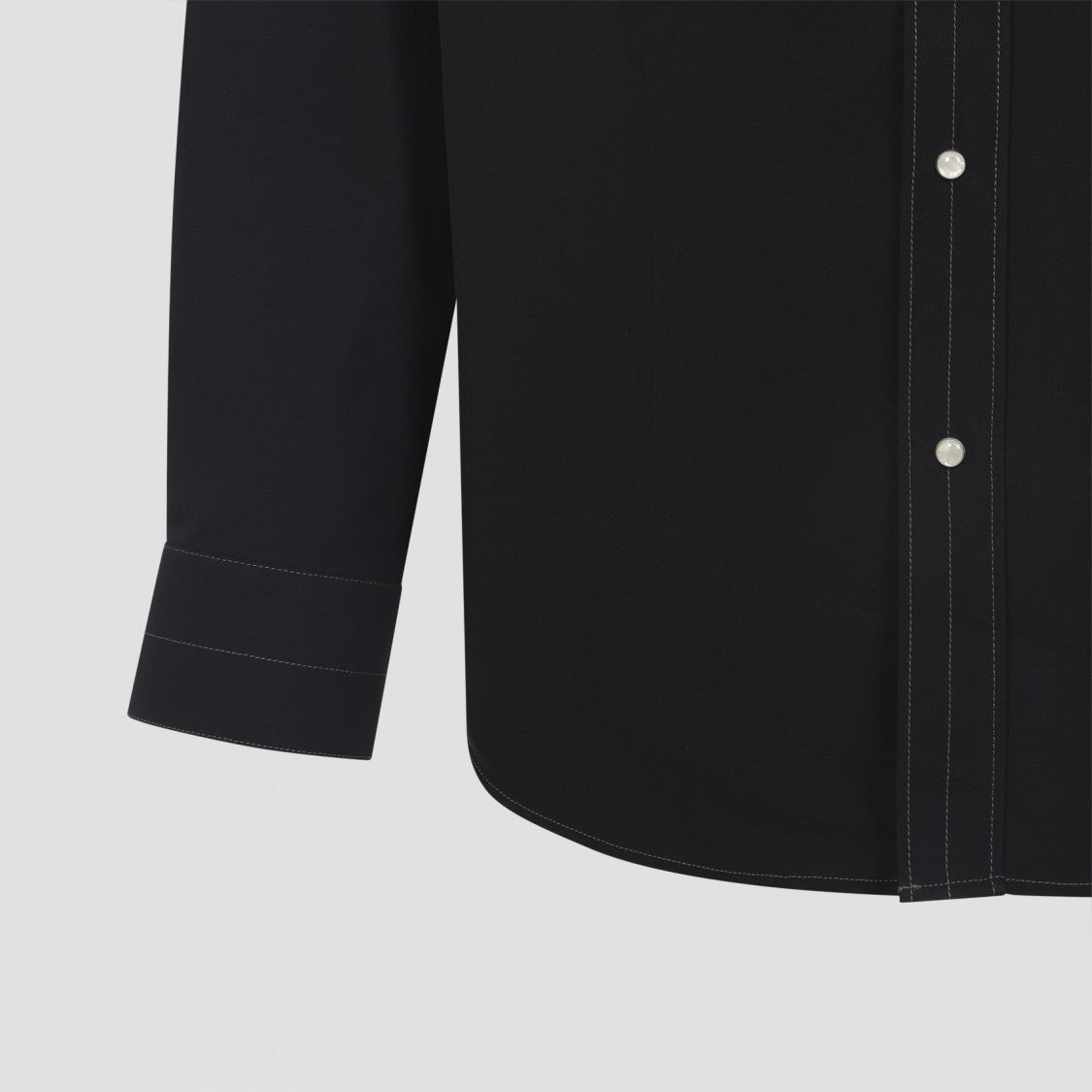 Lemaire Button-Down Cotton Shirt With Flap Pockets