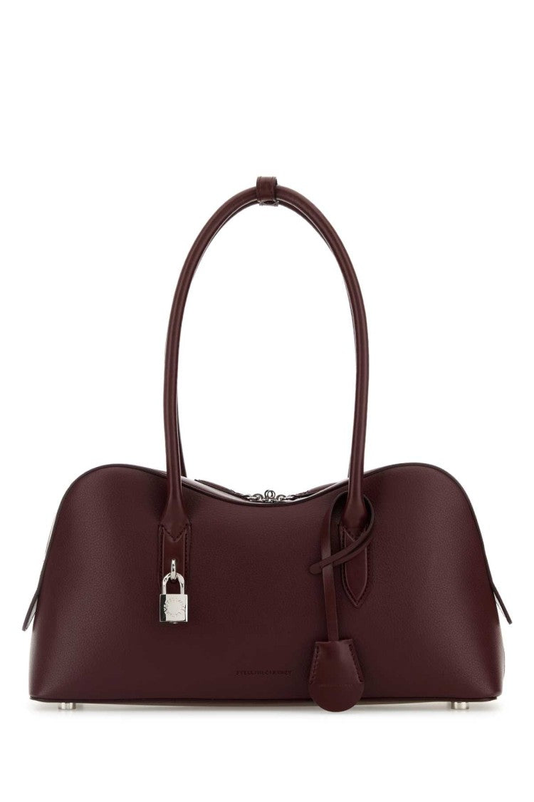 Stella Mccartney Burgundy Synthetic Leather Ryder Medium Shoulder Bag