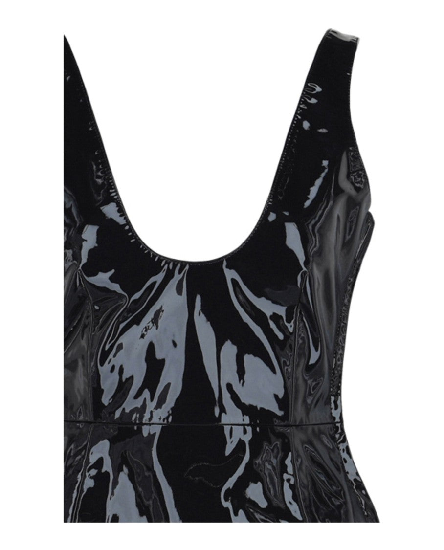 Ferragamo Patent Leather Mini Dress