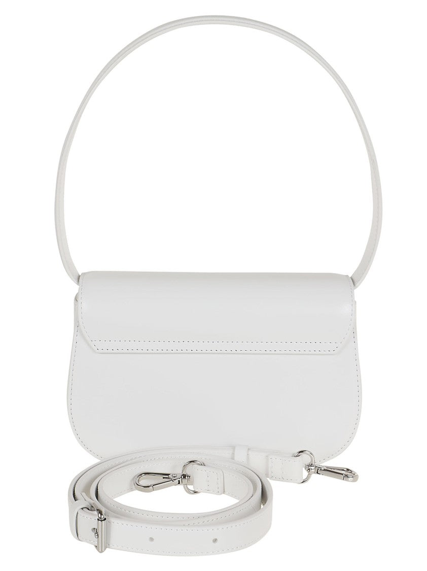 Diesel White Structured Nappa Leather 1Dr Bag