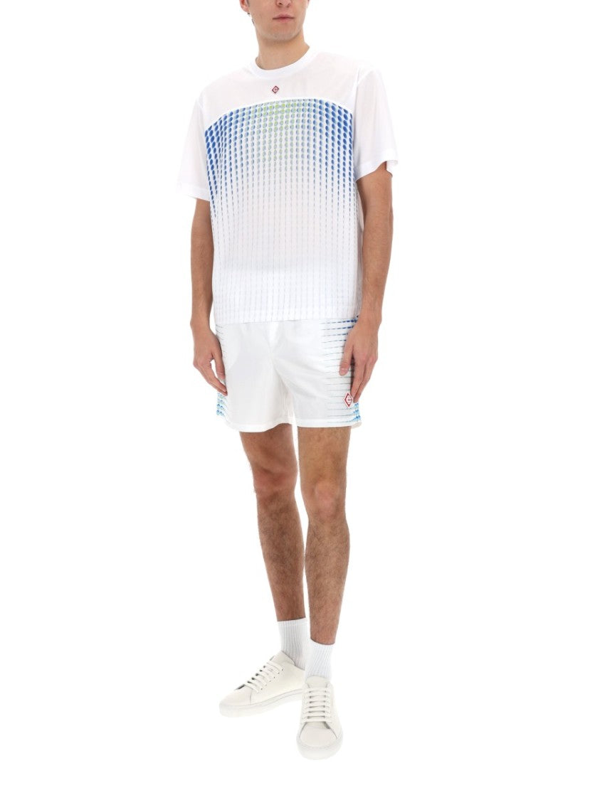Casablanca Gradient Dot Polyester Printed T-Shirt