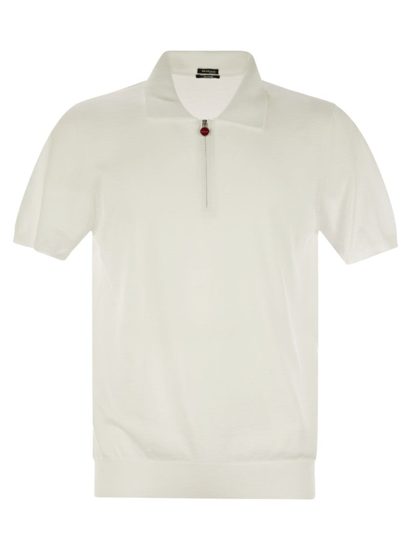 Kiton Short-Sleeved Polo Shirt With Polo Collar