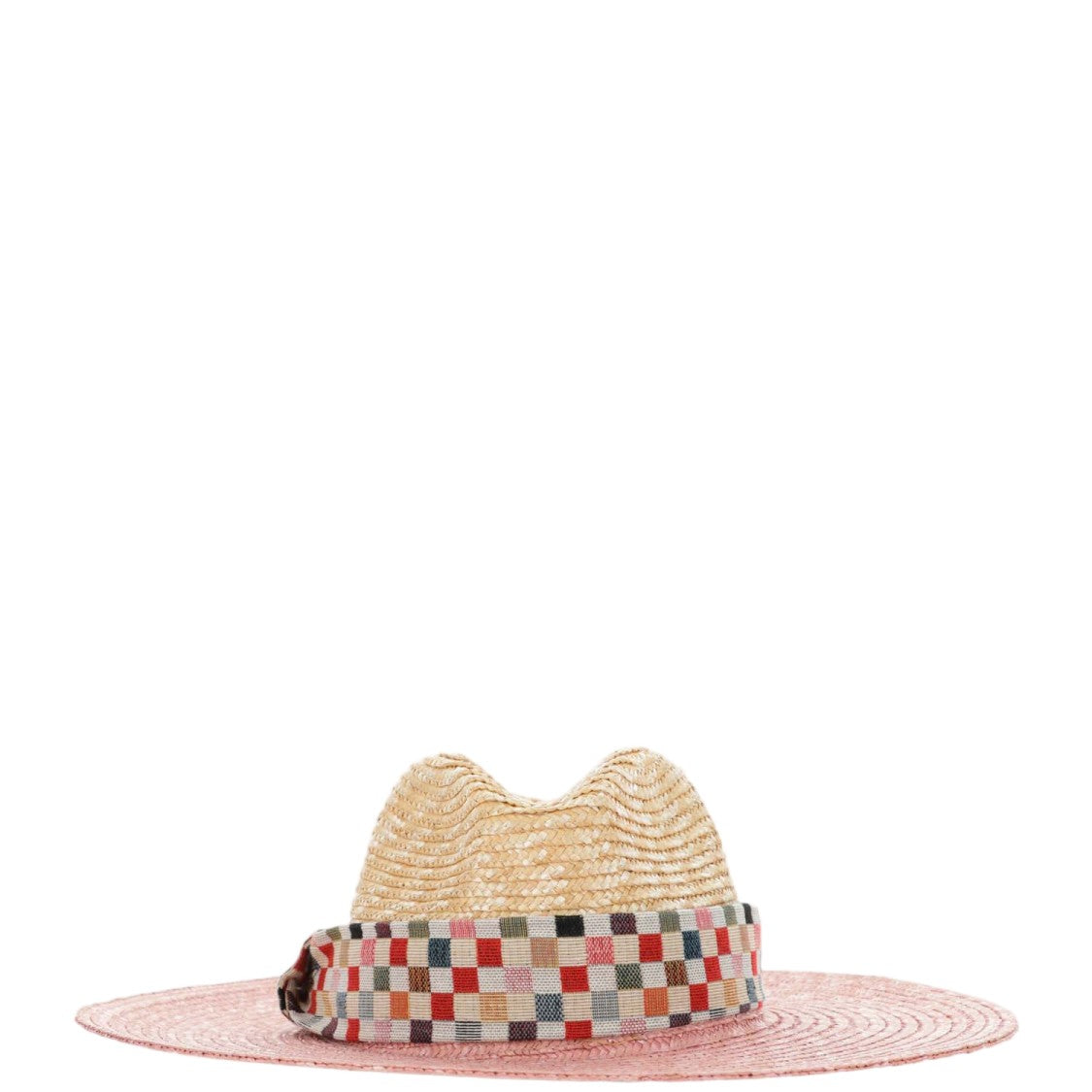 Alexia Alvarez De Toledo Straw Sombrero With Checked Belt